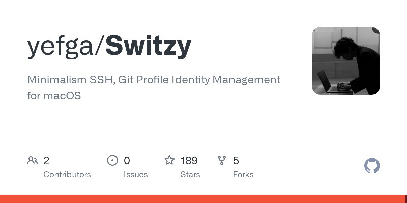 GitHub - yefga/Switzy: Minimalism SSH, Git Profile Identity Management for macOS