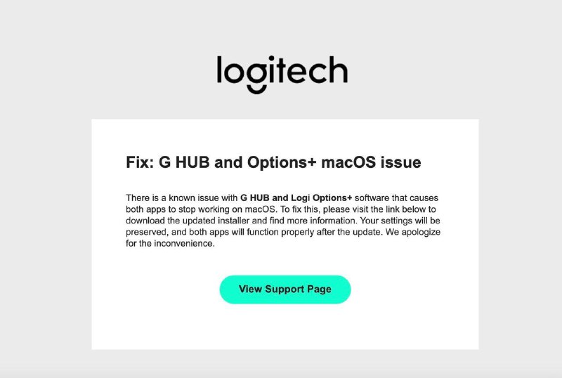 #macOS #APP #Logitech🖱 记一次 Logitech Options+ 在 macOS 上的故障及解决🔗：解决方案🤔 相信最近使用罗技鼠标的一些朋友，都和我一样遇到了 macOS 上支持软件突然失灵的问题